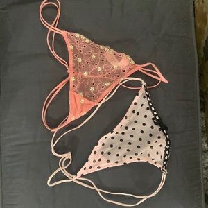 2 Delicate size 7 thongs -